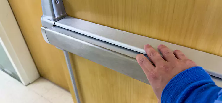 Installing a Push Bar on a Door Modesto